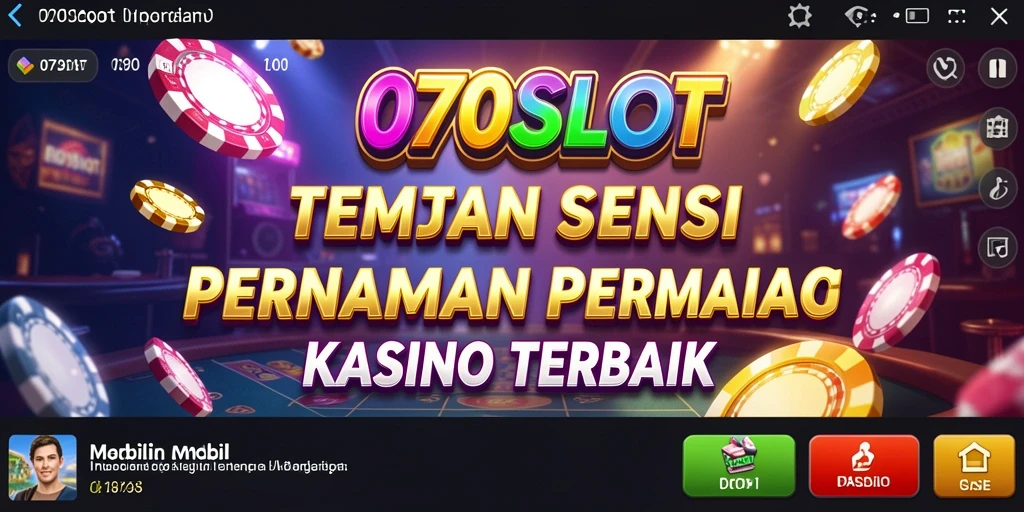 Tampilan utama gameplay Kasino yang mendebarkan di 070SLOT.
