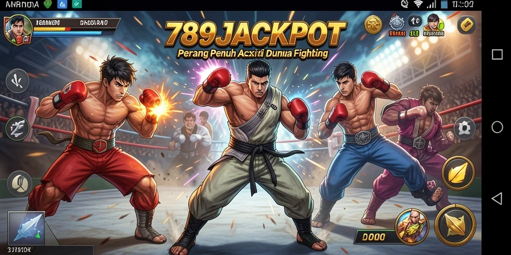 Tangkapan layar yang menunjukkan pertarungan seru di 789JACKPOT.