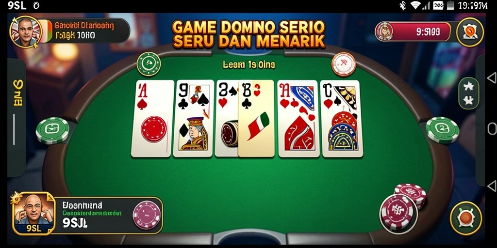 Tampilan gameplay domino yang seru dan interaktif.