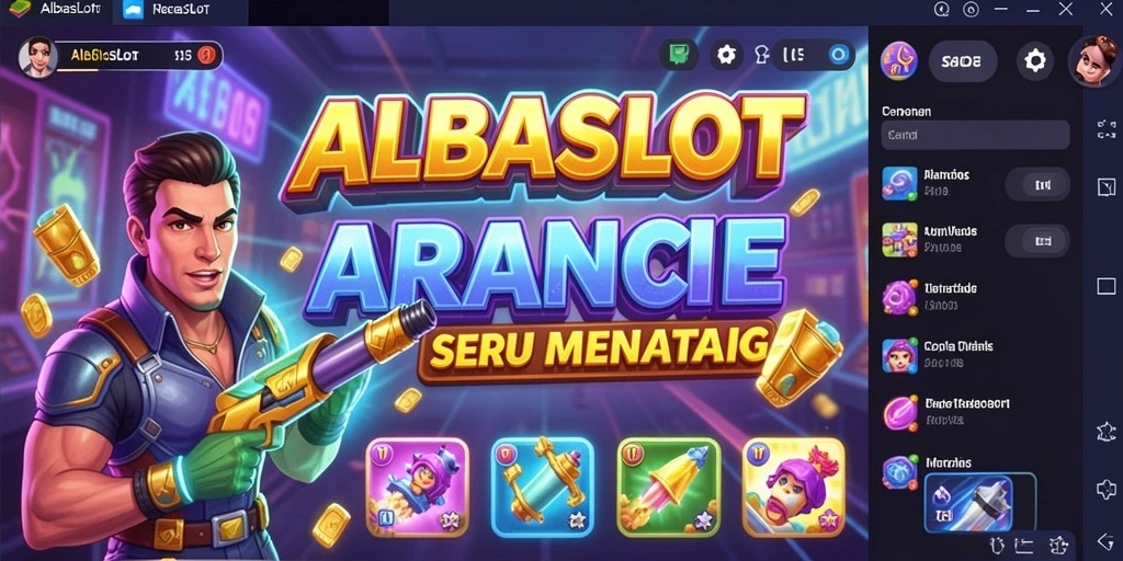 Tampilan gameplay menarik di ALBASLOT dengan pengalaman arcade mendebarkan.