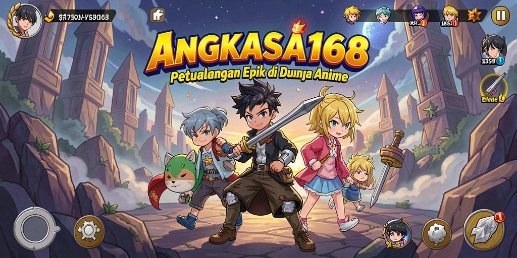 Tampilan gameplay ANGKASA168 dengan karakter Anime yang menawan.