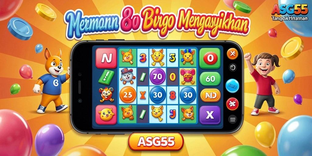 Tampilan gameplay bingo yang menarik dan interaktif.
