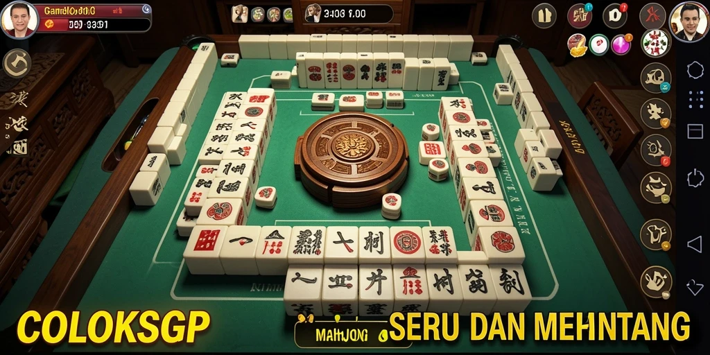 Screenshot gameplay COLOKSGP menampilkan suasana Mahjong yang seru.