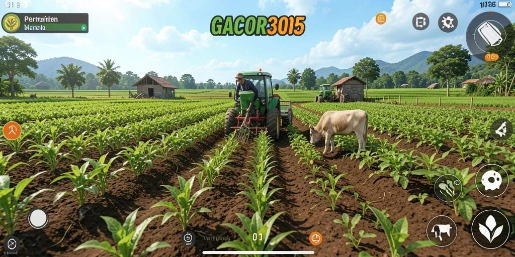 Gameplay seru dan mendidik dalam pertanian.