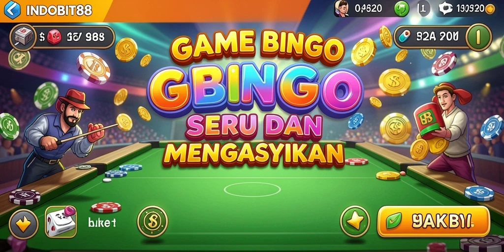 Tampilan gameplay seru dari INDOBIT88 saat bermain Bingo.