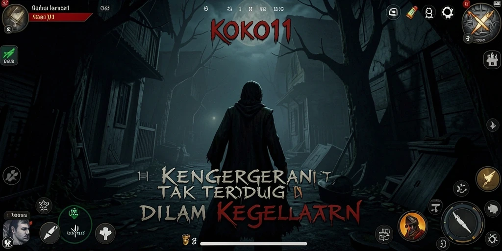 Gameplay menegangkan di dalam suasana gelap KOKO11.